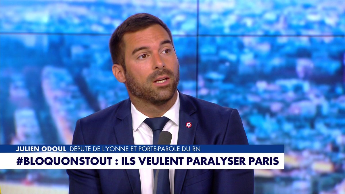 Blocage du 10 septembre : «Il n'y a pas d'organisateur, mais un infâme récupérateur qui est Jean-Luc Mélenchon», déclare Julien Odoul dans #MorandiniLive