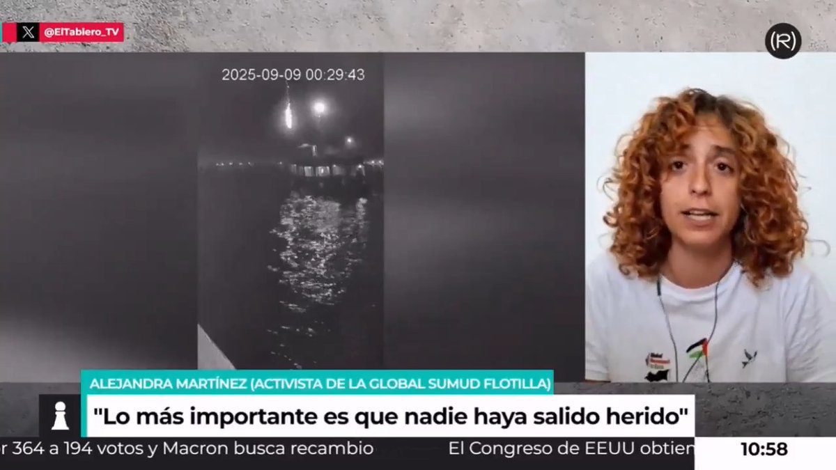 "Van a hacer lo que sea para parar esta Flotilla. Es una Flotilla con un objetivo humanitario, absolutamente legal, que es abrir un corredor humanitario" alemvelasco_, integrante de la Global Sumud Flotilla en solidaridad con Gaza 👇🏽 📺 EL TABLERO |