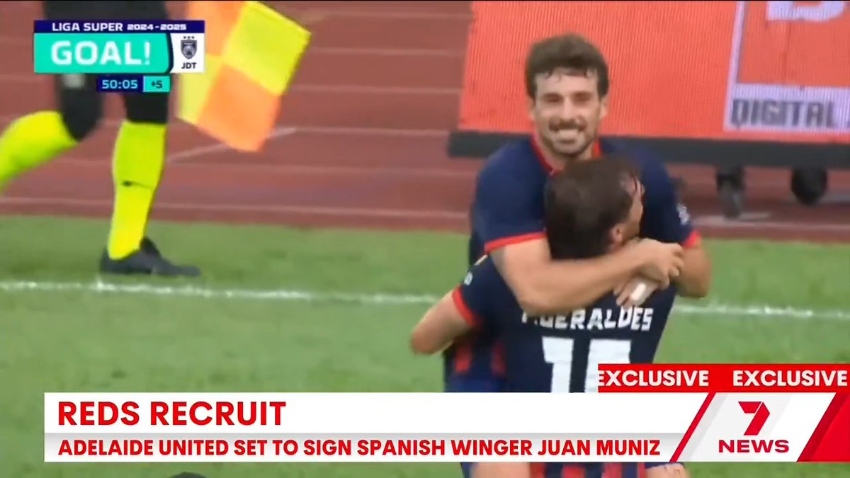 EXCLUSIVE: 7NEWS understands Adelaide United has all but secured the services of Spanish winger Juan Muniz. #7NEWS