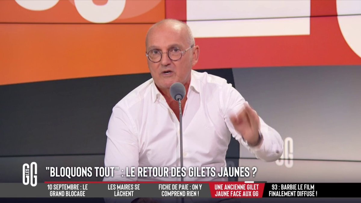 ❌ « Bloquons tout » : le retour des Gilets jaunes ? 🗣️ Le ras-le-bol de Dr Jérôme Marty : "Ce mouvement et la violence qui va en découler est attisé par un parti d'extrême gauche qui est en train de bordéliser la France. L'ennemi est devenu celui qui a créé le mouvement." #GGRMC