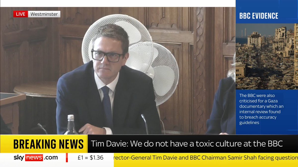 "It was an anti-semitic broadcast" BBC Director General Tim Davie said the broadcasting of Bob Vylan's Glastonbury performance was "deeply disturbing" 📺 Sky 501, Virgin 602, Freeview 233 and YouTube