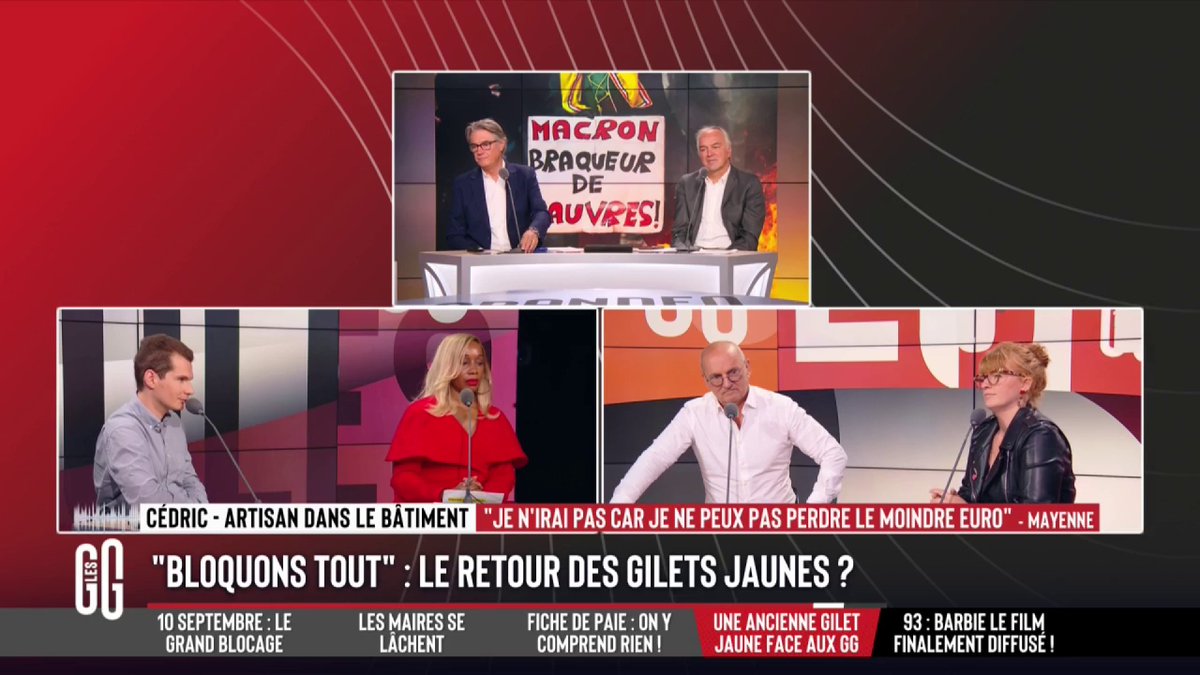 ❌ « Bloquons tout » : "Je suis fatigué et dégoûté." 📞 Cédric, artisan, au 3216 "Je ne peux pas y aller. Ma journée, c'est 320 € que je facture à mes clients. Je ne peux pas les perdre. Je gagnais 1 500 € par mois et je donnais 2 000 € par mois à l'Urssaf." #GGRMC