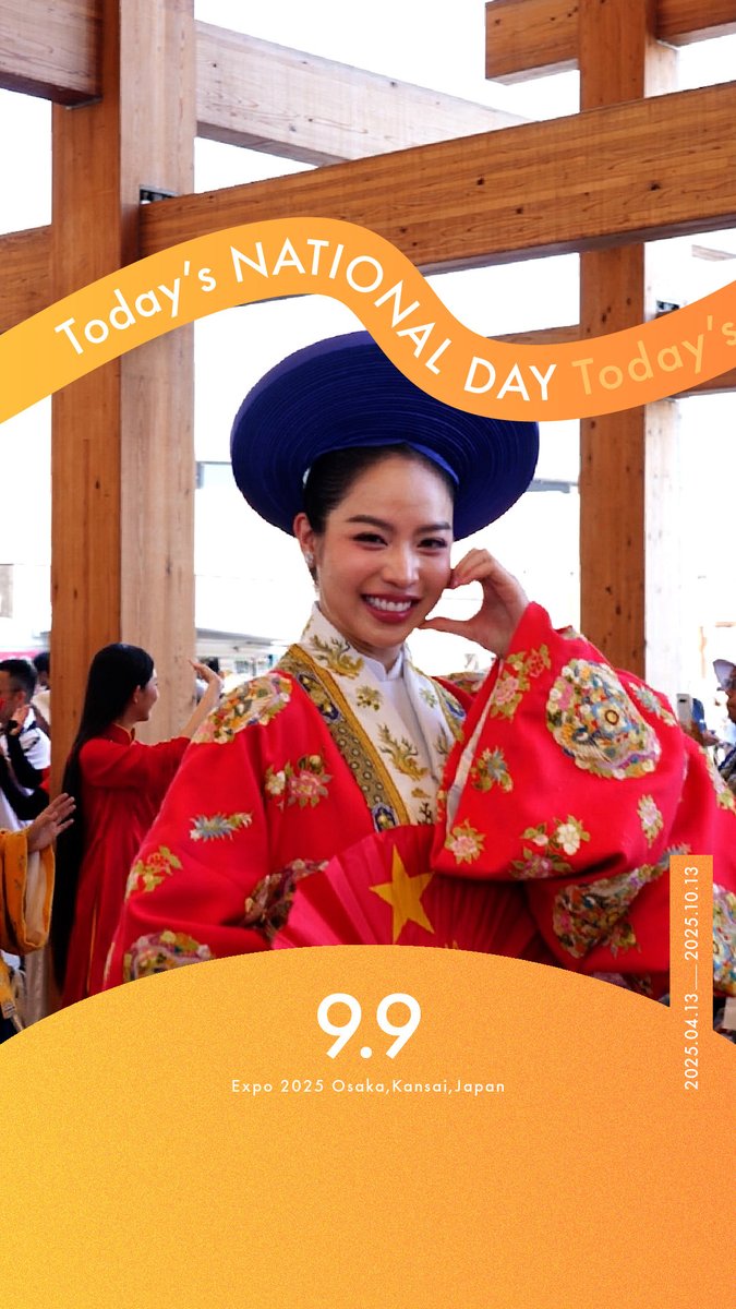 â€Todayâs NATIONAL DAY -09.09-â¢ ä»æ¥ã® #倧éªã»é¢è¥¿äžå ãã玹ä»ðžâš ðãã·ã§ãã«ããŒ ïœ #ãããã ïœ ã¿ãªããã®èšæ¶ã«æ®ãæéã«ãªã£ãŠããã°ããããã§ãð»ð³ #EXPO2025 #ãããäžå #HelloEXPO2025 #ãã·ã§ãã«ã㌠#NATIONALDAY