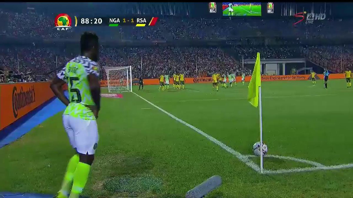 Throwback to AFCON 2019 when William Troost-Ekong (M.O.N) found the back of the net in the dying moments of the match to hand the #SuperEagles a 2-1 win against #BafanaBafana