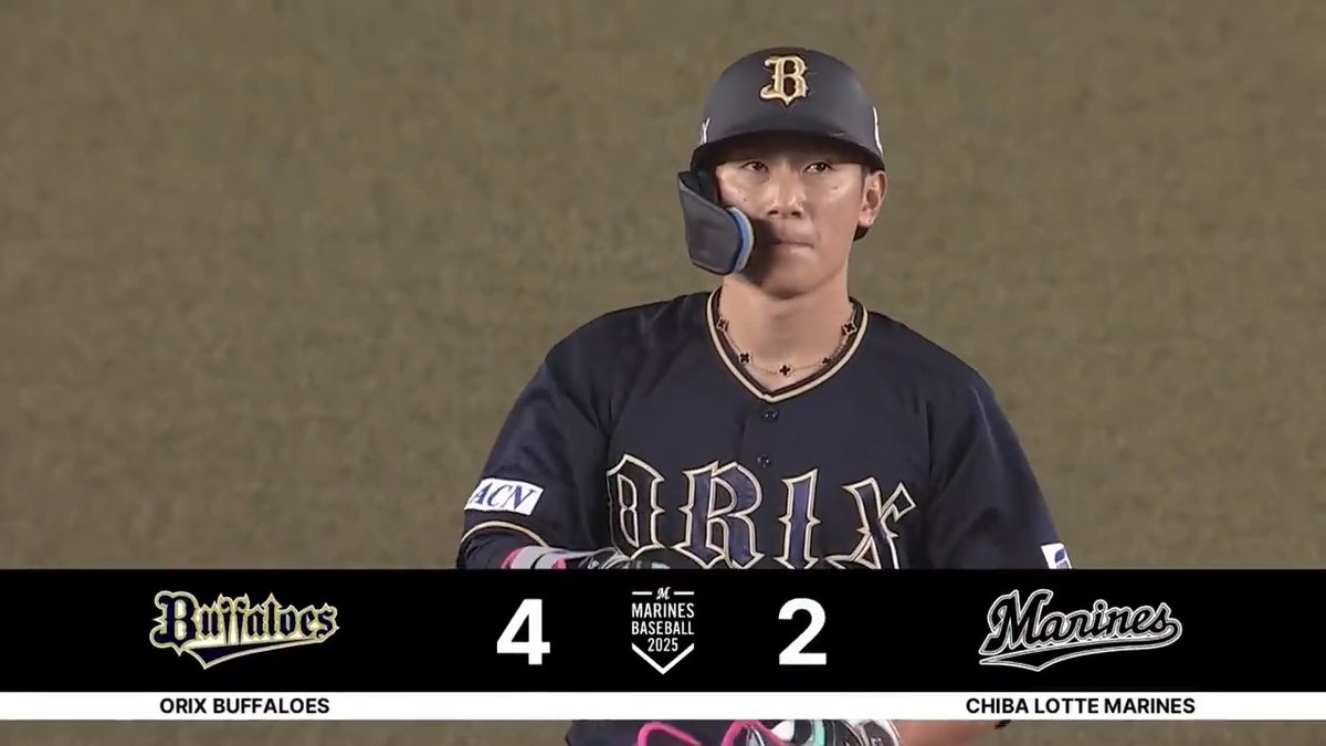 満塁のチャンスを逃さない！！🔥 オリックス 西川龍馬 選手のタイムリー2ベースヒットで勝ち越しに成功‼🙌 👇ライブ配信はこちら