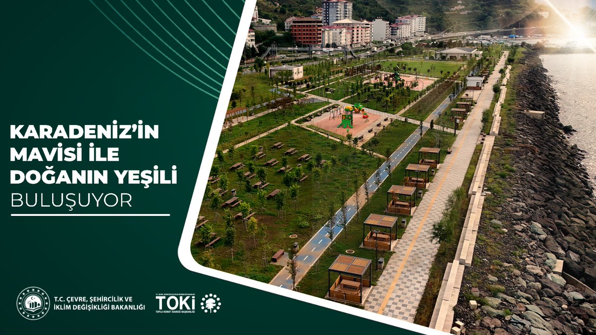 🌳 Şehirlere nefes, insana huzur olan Millet Bahçeleri projelerimizin yapımına Bakanlığımızın koordinasyonunda hızla devam ediyoruz. 🍀 Karadeniz'in mavisiyle, doğanın yeşilini buluşturan Çarşıbaşı Millet Bahçesi, vatandaşlarımızın hizmetine açıldı. 🤲🏼 Hayırlı uğurlu olsun! 📍 Trabzon