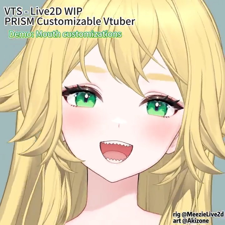 Today, we are showcasing a part of our mouth params of our Customizable Vtuber Model! We are saving some more for surprises on launch!😆