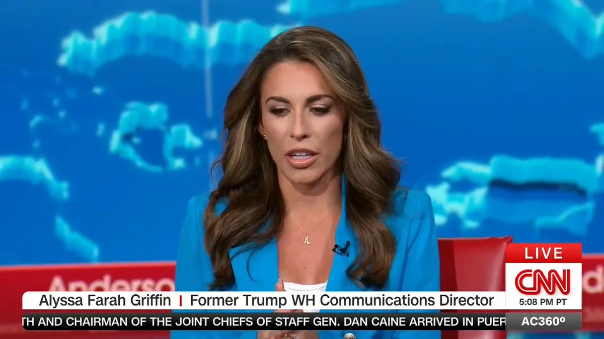 "I've seen Donald Trump's signature ... it looks like it." Former Trump White House Communications Director Alyssa Farah Griffin on the Epstein "birthday book" note bearing Trump's name that was handed over to the House Oversight Committee.