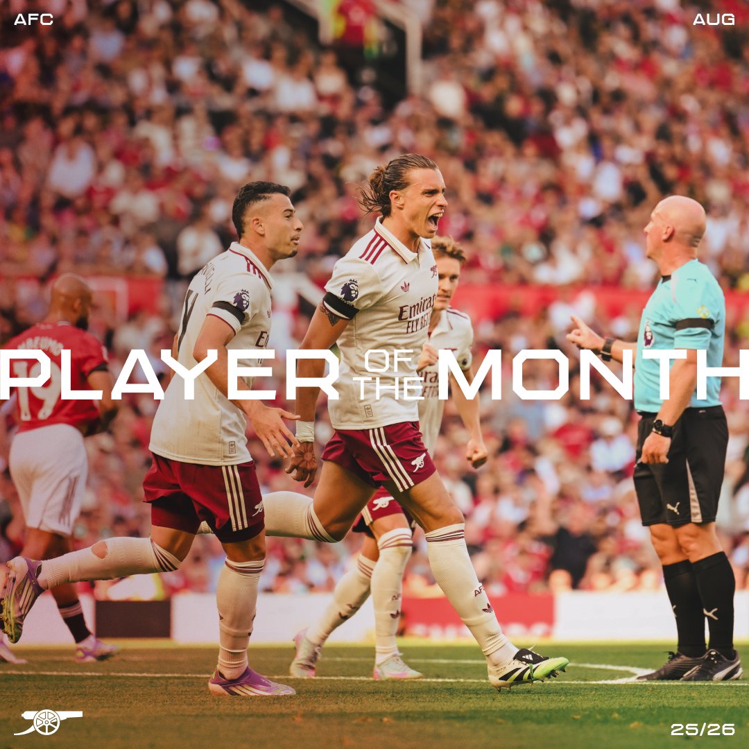 🥁 Introducing our Player of the Month for August... 🥇 Riccardo Calafiori