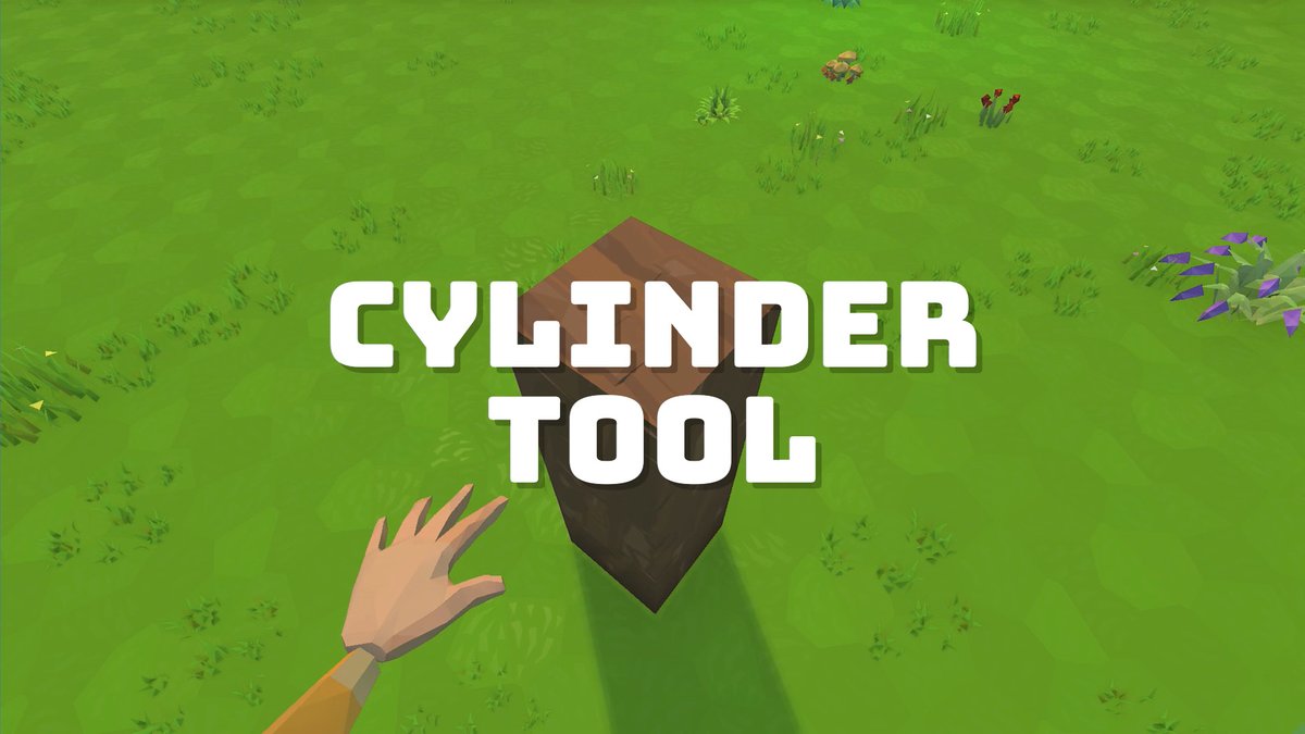 Vertical slabs, stairs, slopes... and now cylinders! Build log cabins, bridges, and anything else cylindrical - available now for all Reforj Pioneers.