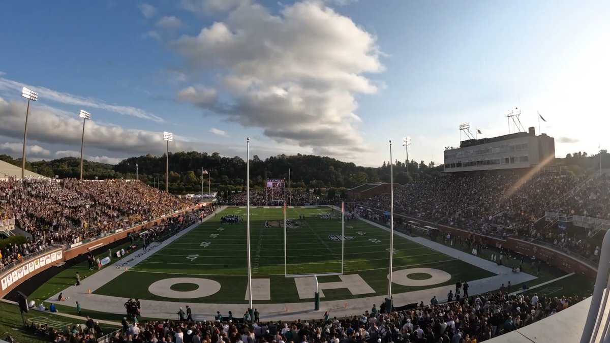 You had to be there…📈 A record breaking crowd packed Peden this weekend! #OUohyeah