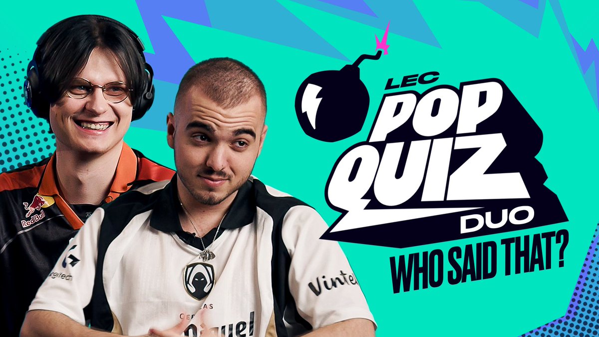 Pro players AND voice actors? 🗣️ Guessing champs but with a twist: one pro listens to a quote and has to repeat it to their teammate, voice acting included! 📺 Watch Pop Quiz Duo here: