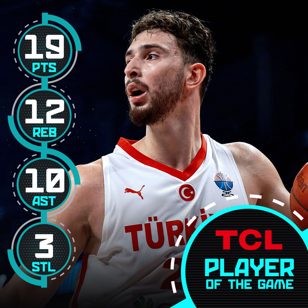 Alperen Sengun (19 PTS, 12 REB, 10 AST) guides Türkiye back to the #EuroBasket Semi-Finals for the first time in 24 years with a historic triple-double!