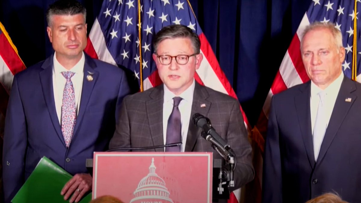 House Speaker Mike Johnson says Democrats could stall budget talks and risk a government shutdown on October 1.