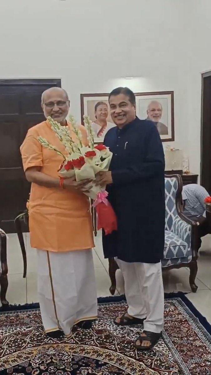 ๐ New Delhi Met and congratulated Shri VP Office Ji in Delhi today on his election as the Vice-President of India. My best wishes for his distinguished tenure.
