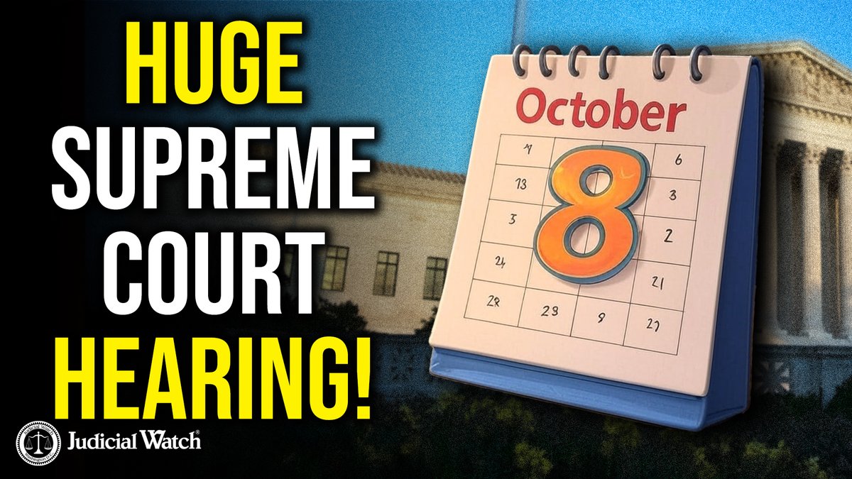1 MONTH AWAY: Judicial Watch Goes to the Supreme Court Over Election Integrity Tom Fitton