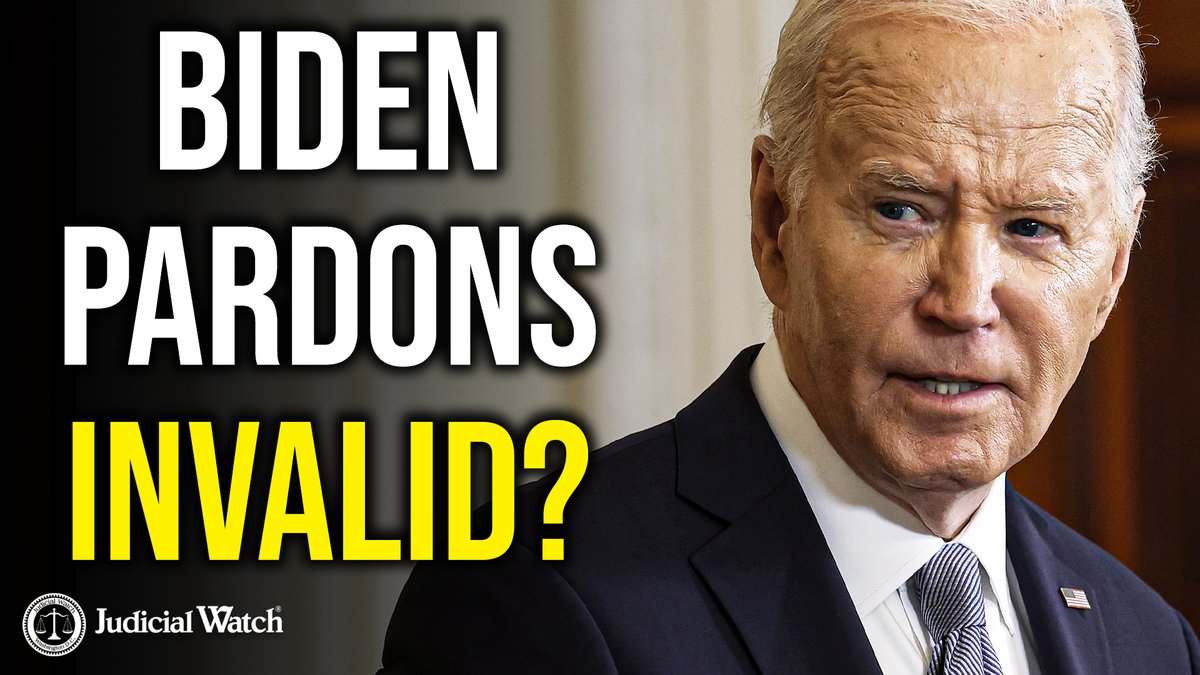 .Tom Fitton: Biden Pardons Are Null and Void!