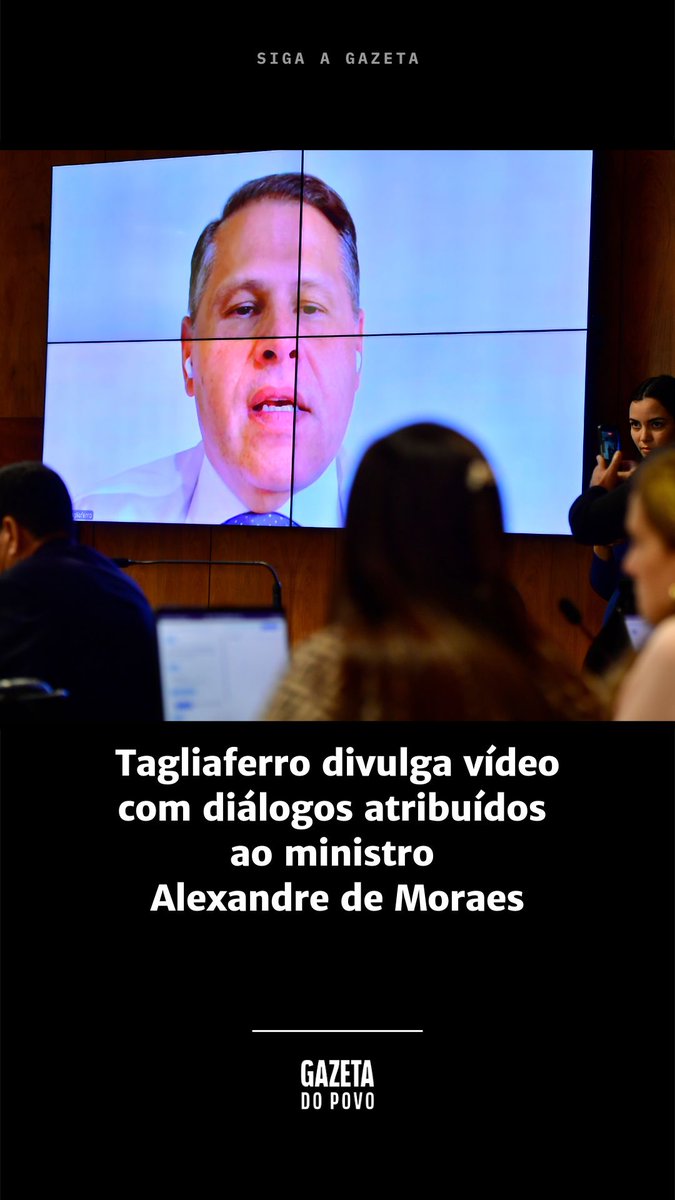 Tagliaferro divulga vídeo com diálogos atribuídos ao ministro Alexandre de Moraes