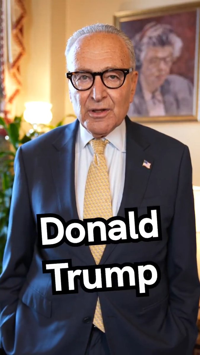 Chuck Schumer: "Today, things are a lot worse than on January 20th when Donald Trump took office."