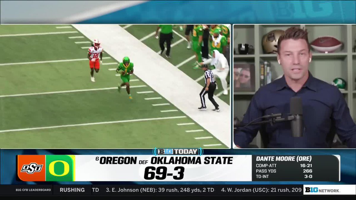 "I am all in on people kind of looking past the Ducks, if you want to, because when you meet them, you're going to meet them square in the face." Yogi Roth weighs in on defending Big Ten Conference champ and No. 4 Oregon Football 👇 #B1GToday
