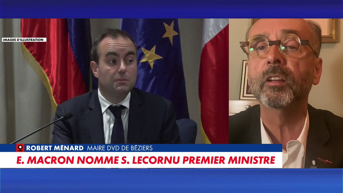 Pour Robert Ménard, maire DVD de Béziers, la nomination de Sébastien Lecornu comme Premier ministre «ressemble à un bras d’honneur», dans #HDP2
