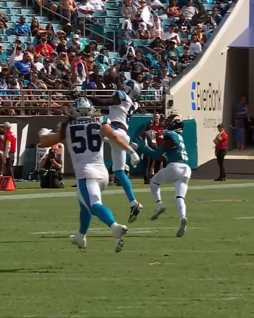 Jaycee Horn and Cobie Durant both made ridiculous INTs in Week 1 😳 @Progressive