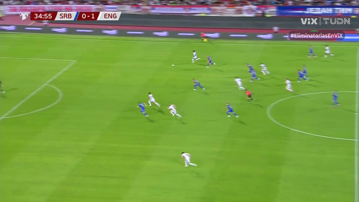 Noni Madueke scores his first England goal in style ⚡ (via TUDN USA)