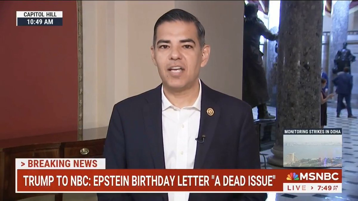 Oversight Dems forced the subpoena for the Epstein files and pushed James Comer to get the 'birthday book' from Epstein's estate. Ranking Member Congressman Robert Garcia and Oversight Dems are a new generation of fighters who aren't afraid to bring the fire every single day.