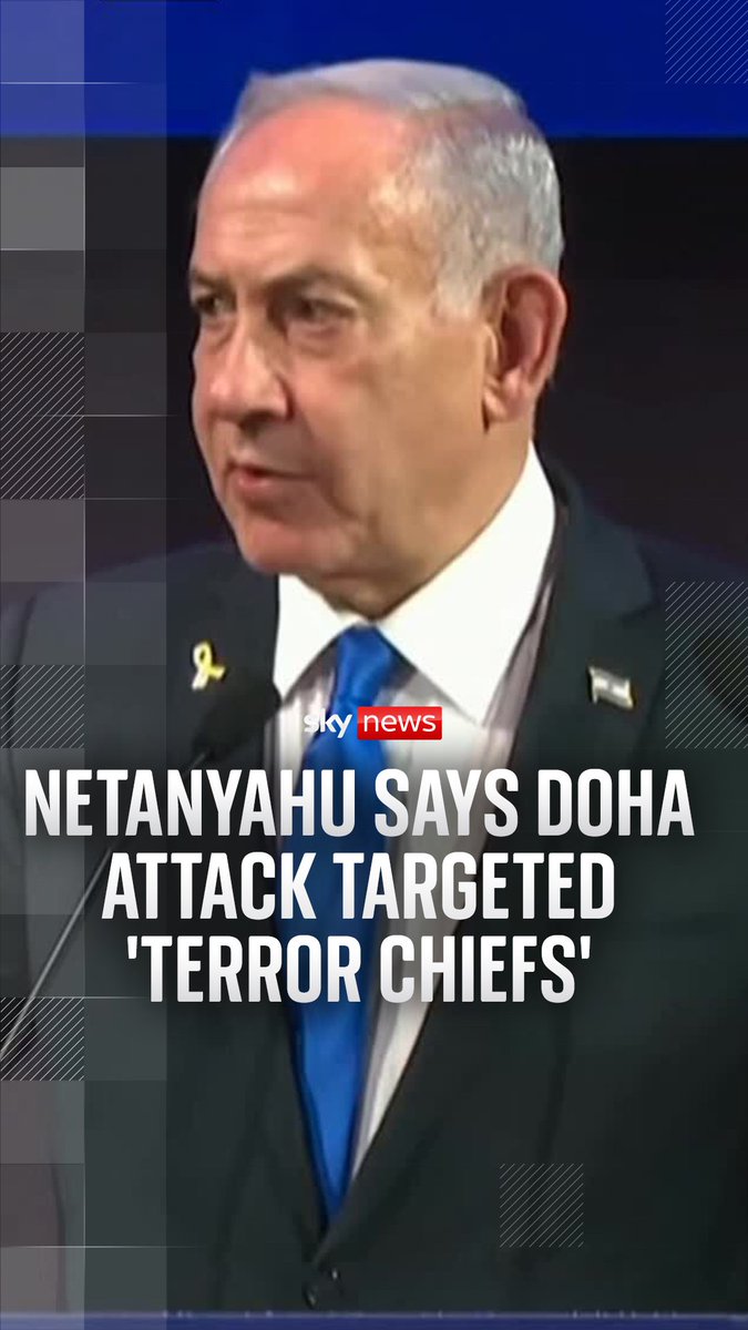 Israeli Prime Minister Benjamin Netanyahu says the people attacked in Doha today organised and celebrated the 7 October attacks. He described the Doha attack as a "surgical, precision strike".