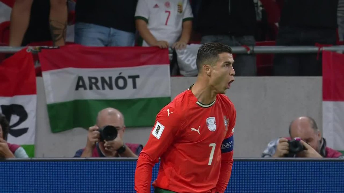 EL QUE NUNCA FALLA AHÍ🇵🇹🐐 LLEGÓ EL GOL 943 DE #CR7 ANTE HUNGRÍA🔥 ▶️ Las 🇪🇺Eliminatorias Europeas por el Plan Premium de #DisneyPlus