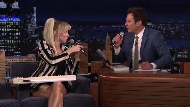 .Debbie Gibson shows Jimmy how she used to make music in her garage with a keyboard in the ‘80s and performs "Shake Your Love" on the spot! #FallonTonight