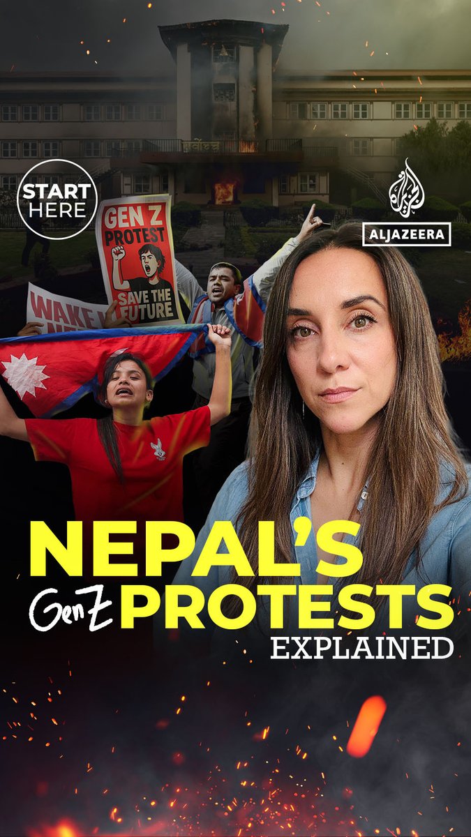 What are Nepal’s Gen Z protests all about? #AJStartHere with Sandra Gathmann explains ⤵️