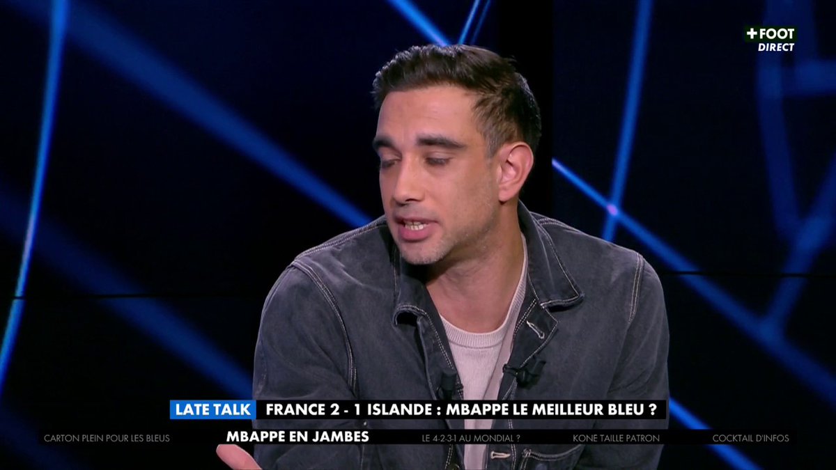 "On avait l'impression qu'il décidait du moment où il allait faire la différence, et que ce n'est plus vraiment le cas" 🤐 L'avis de Paul Tchoukriel sur l'évolution du jeu de Kylian Mbappé en Bleu 🗣️ Le débrief de #FRAISL dans le Late Football Club sur CANAL+FOOT 🇫🇷