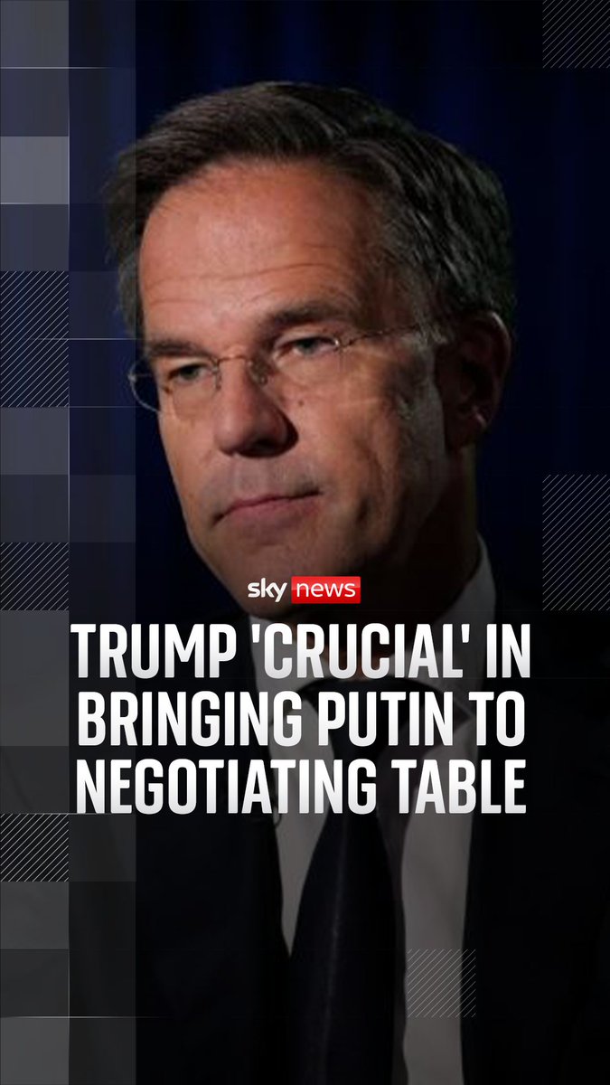 NATO Secretary General Mark Rutte has told Yalda Hakim that he believes US President Donald Trump is 'crucial' in bringing Russian President Vladimir Putin to the negotiating table on the war in Ukraine. Watch the full interview: