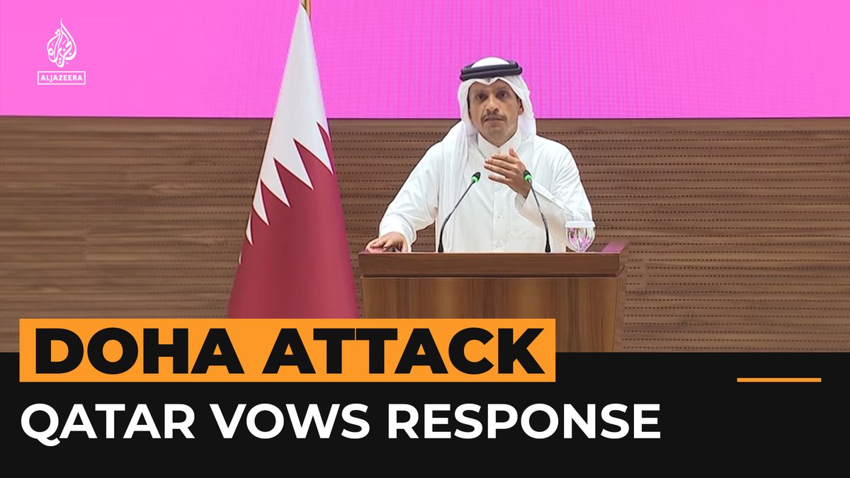 Qatari PM Sheikh Mohammed bin Abdulrahman Al Thani has condemned the Israeli strike on Doha as “state terrorism”, warning that Qatar will not tolerate violations of its sovereignty.