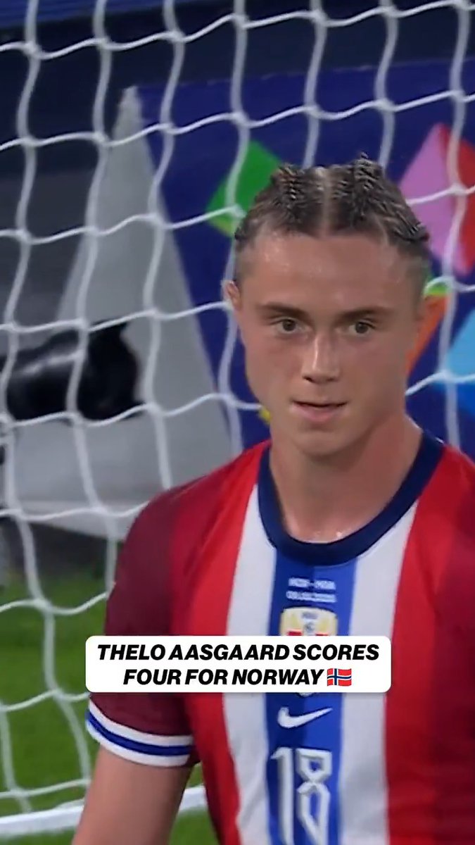 Thelo Aasgaard was subbed on in the 64th minute and made an INSTANT impact, finishing the game with FOUR goals for Norway 🇳🇴