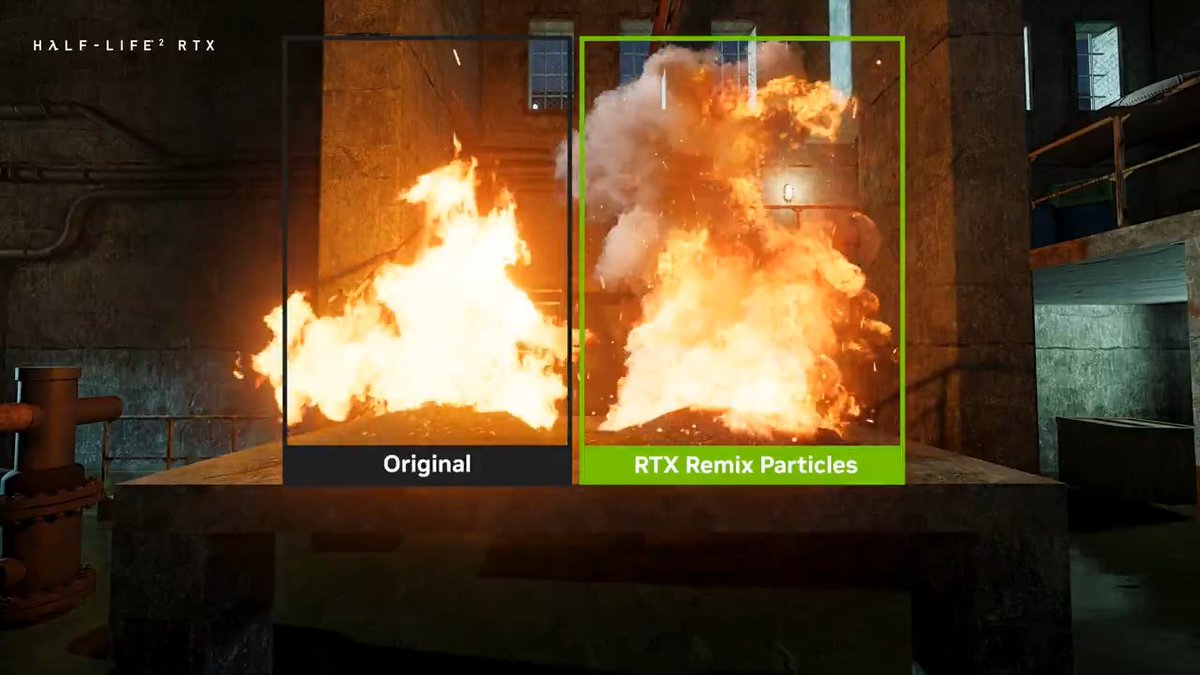 NVIDIA RTX Remix Update Introduces Advanced Path-Traced Particle System In RTX Remix, legacy particles from a classic game could be interpreted as path-traced, enabling them to cast realistic light, enhancing the appearance of many scenes.
