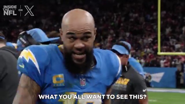 "What y'all want to see this?" You gotta see Keenan Allen on the sideline after his touchdown. 😂 (via NFL Films)