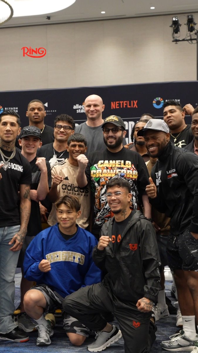 Turki Alalshikh meets with all of the boxers who are competing during Canelo-Crawford week 🤩 #CaneloCrawford live on Netflix l #RiyadhSeasonCard | موسم الرياض | Riyadh Season | Sept 13th 🥊