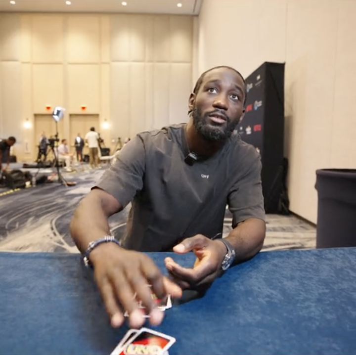 Terence Crawford said you can catch these hands in the boxing ring and at the Uno table. Don’t play with him! 😤 #CaneloCrawford will be LIVE only on Netflix this Saturday, September 13 at 9 PM ET | 6 PM PT!