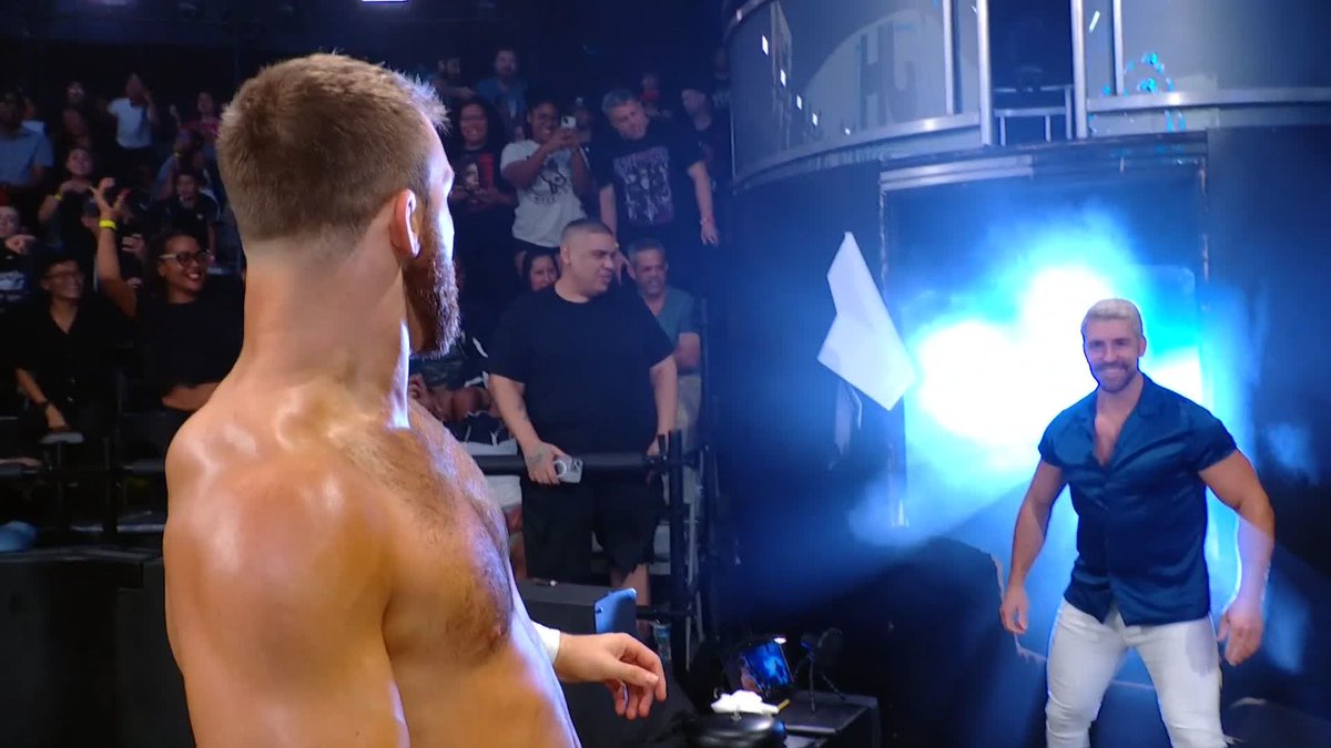 THAT. JUST. HAPPENED. Joe Hendry couldn't save Hank &amp; Tank this time, DarkState gets the win! 🤯