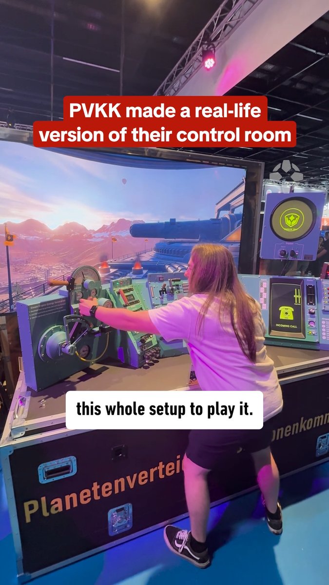 You've heard of racing sims, now check out the ultimate planetary defense cannon sim! Would you want to play PVKK like this? #gamescom2025