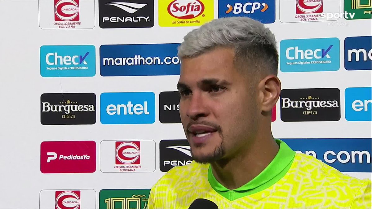 Bruno Guimarães diz não ter cometido pênalti no lance do gol da Bolívia e acrescenta: "O mais importante é o que vai acontecer na Copa, não nas eliminatórias" #futebol #selecaobrasileira #eliminatorias