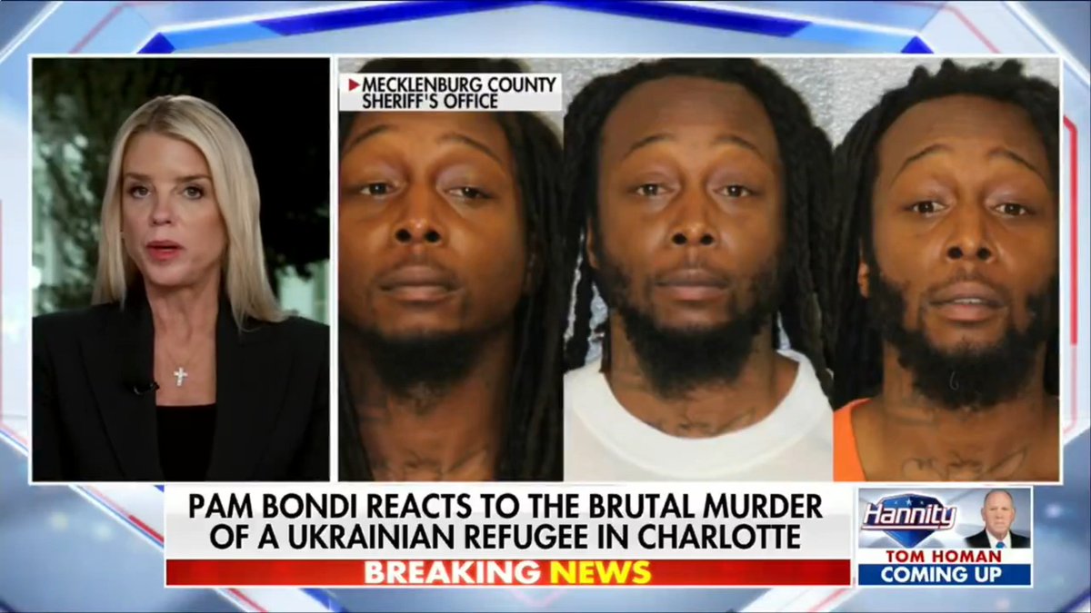'HORRIFIC': AG Bondi vows to prosecute the man accused of murdering Iryna Zarutska "to the fullest extent of the law."