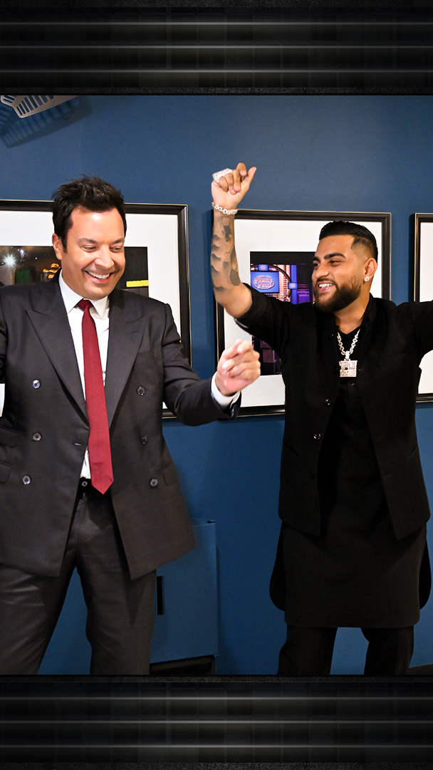 .Karan Aujla teaches Jimmy some bhangra! #KaranOnFallon #FallonTonight