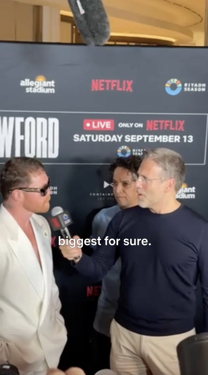 Canelo Álvarez tells Max Kellerman that his fight against Terence Crawford might be the biggest fight of his entire legendary career. #CaneloCrawford LIVE only on Netflix Saturday September 13 9 PM ET | 6 PM PT
