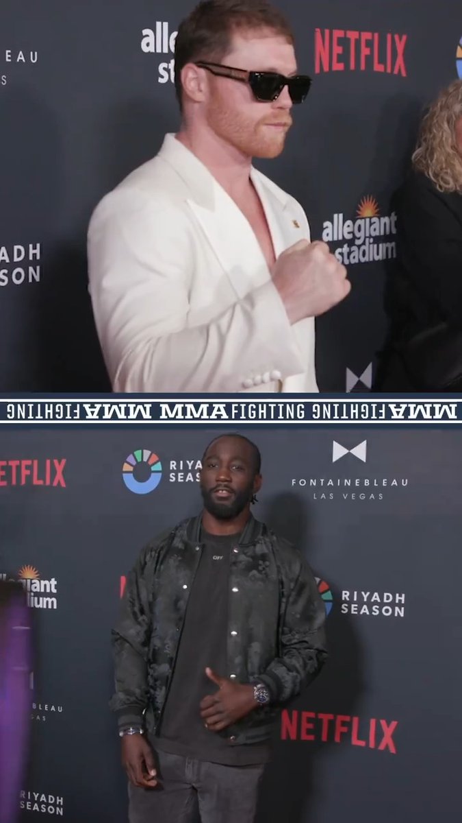 Canelo Alvarez and Terence Crawford show up in style at the #CaneloCrawford grand arrivals in Las Vegas (🎥 E. Casey Leydon)