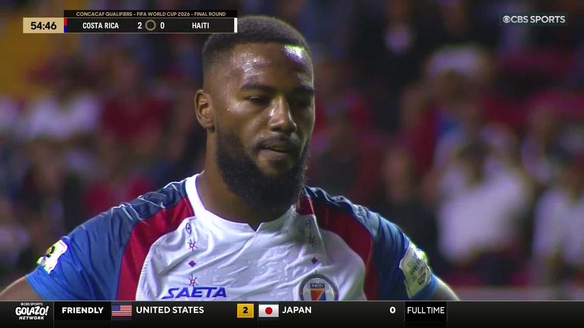 DUCKENS NAZON WITH THE BICYCLE KICK 🚲🇭🇹 Haiti’s all-time leading goalscorer scores twice in less than three minutes to bring his country level 🤯