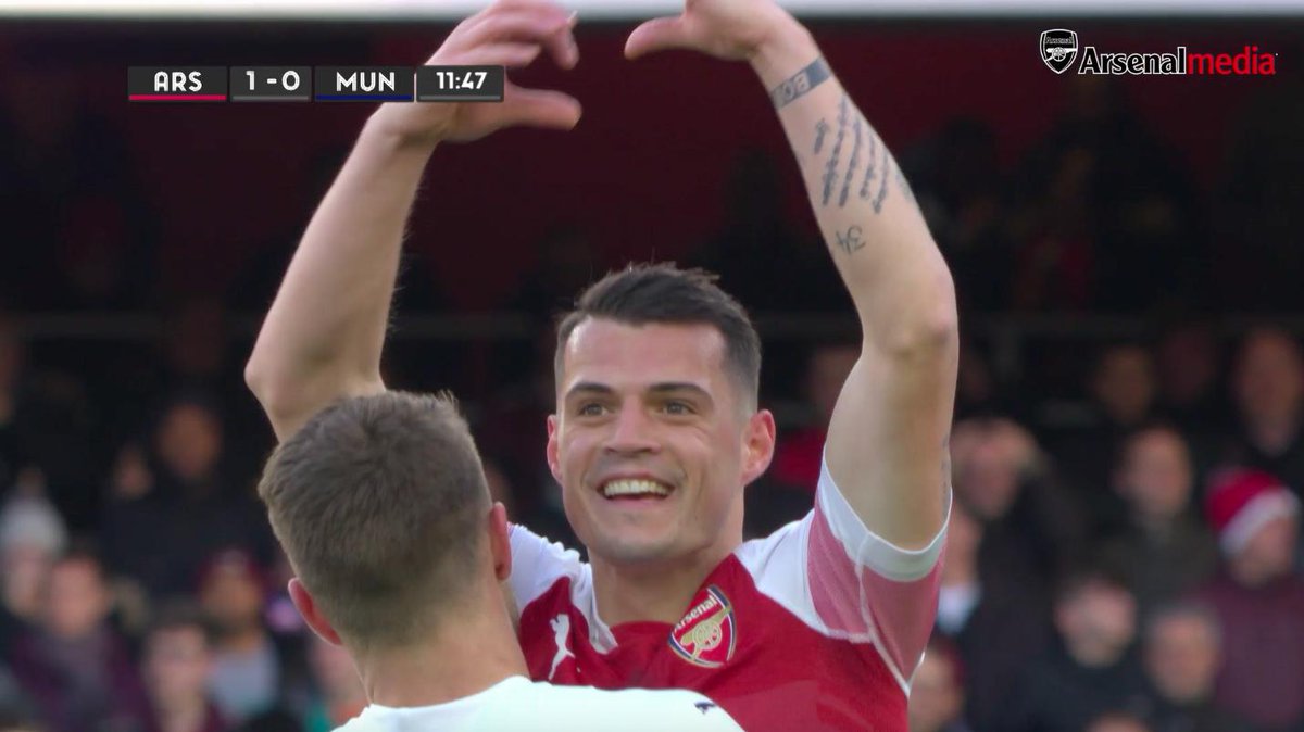 What genuinely was going on in Granit Xhaka’s head 😭😭😭