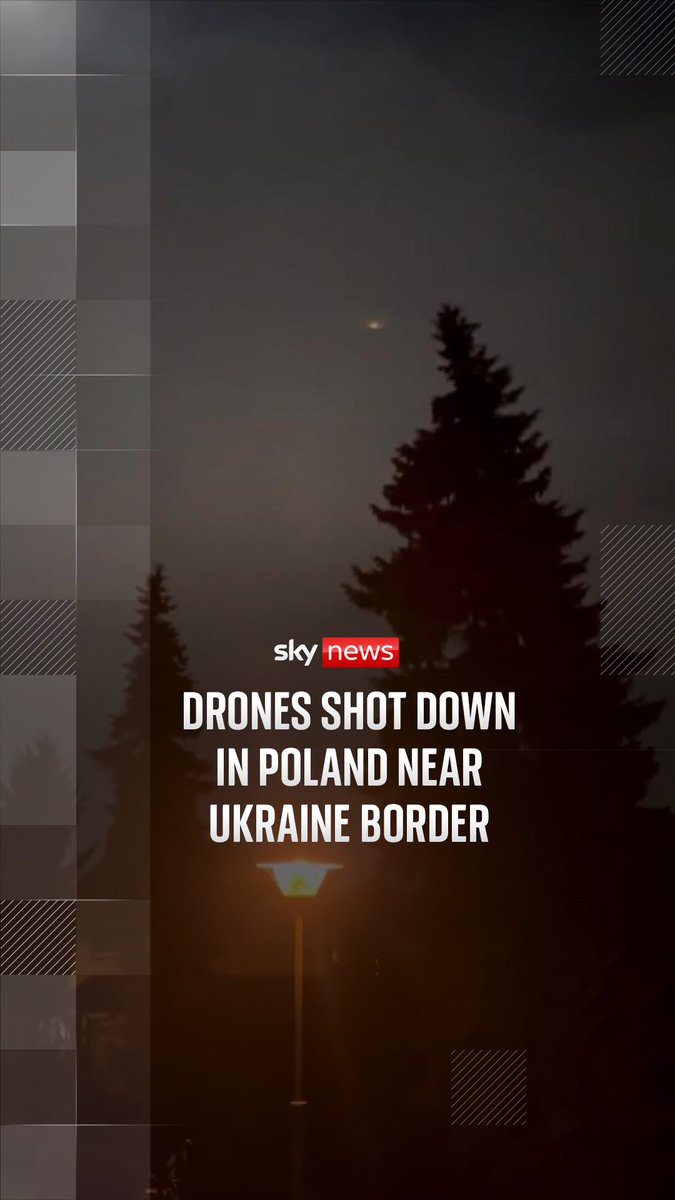 Poland's military shot down a number of objects in the country's airspace during an attack on nearby Ukraine by Russia. Donald Tusk, Poland's prime minister, said on social media that he had informed NATO's secretary general of the situation.